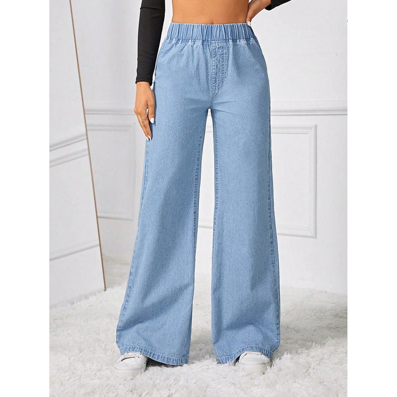 Unisex Casual Daily Denim Jeans - Image 3