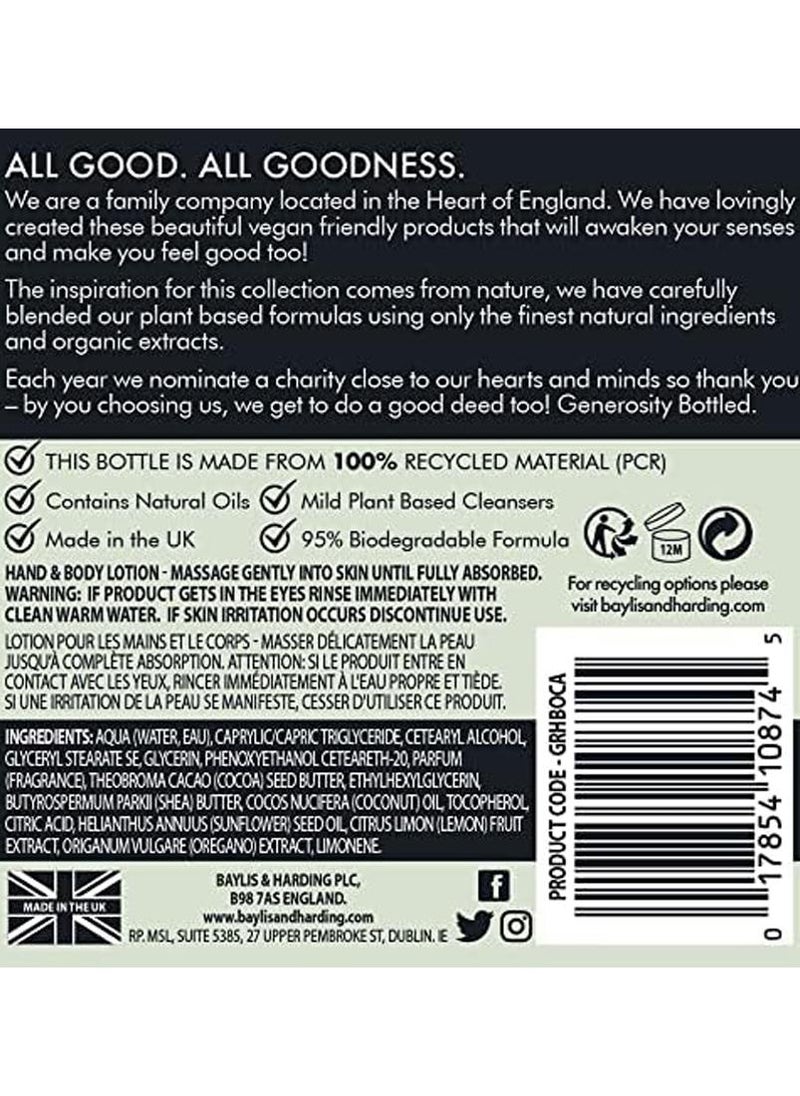 Baylis & Harding Goodness Oud, Cedar & Amber Hand & Body Lotion, 500ml | Luxurious Moisturizing Lotion for Dry Skin | Vegan & Cruelty-Free Skincare - Image 4