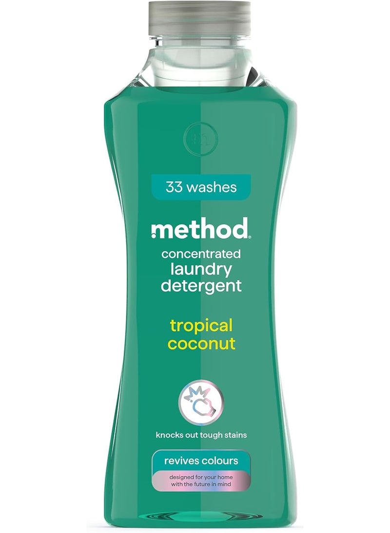Method Concentrated Laundry Detergent Tropical Coconut 990ML - Image 1