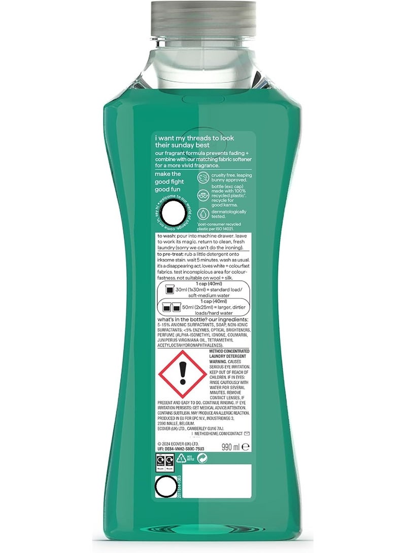 Method Concentrated Laundry Detergent Tropical Coconut 990ML - Image 2