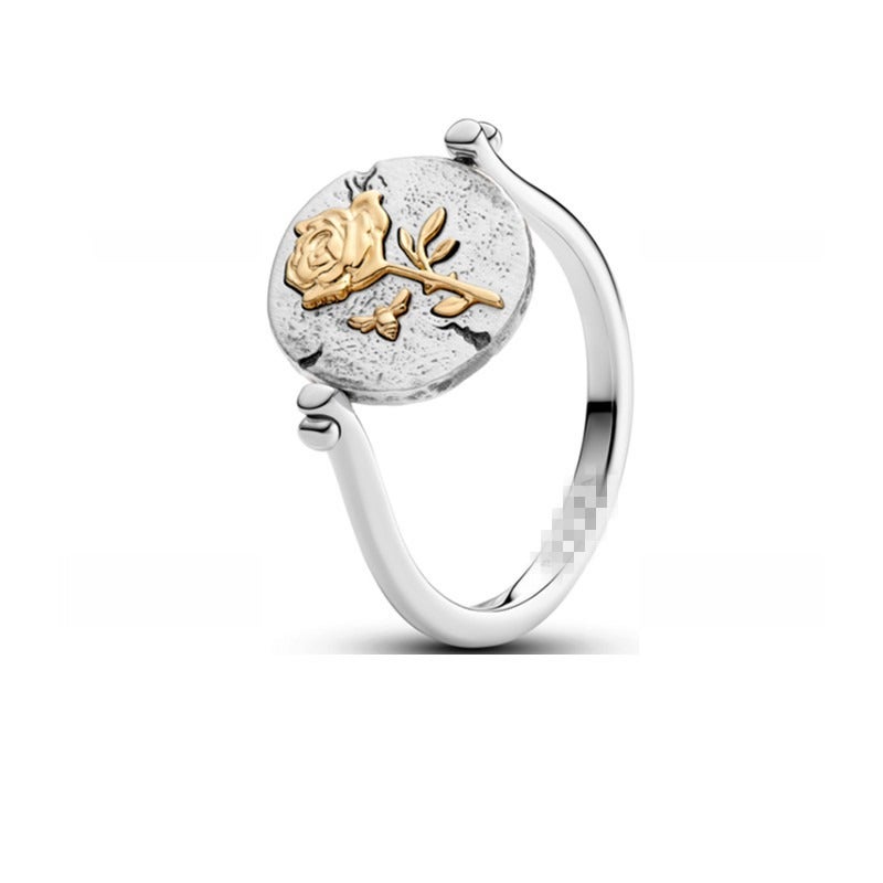 Pangjia Dora White Copper Silver-Plated New Shimmering Ring for Women - Cross-Border Finger Ring