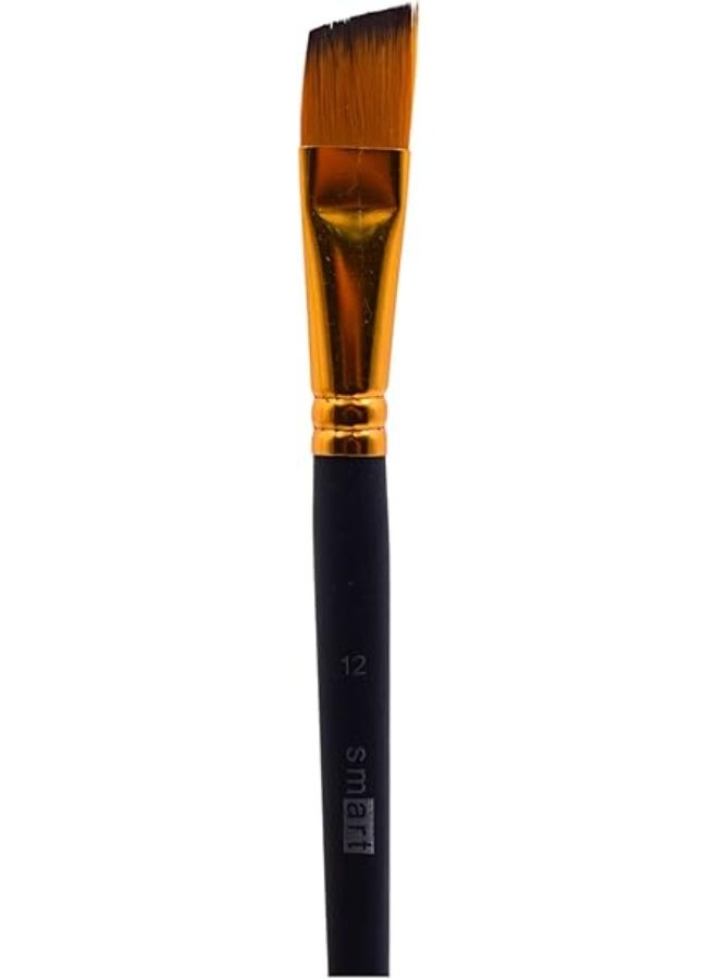 Smart Professional Nylon Artist Brush Set, 6 Pieces - Black - Image 3