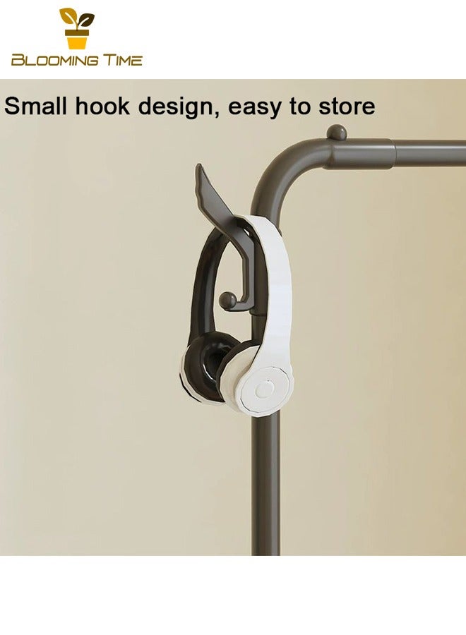 BLOOMING TIME Clothes Racks, Large-Capacity Multi-Function Drying Racks, Floor-to-ceiling Vertical Bold And Thick Coat Racks, Balcony Clothes Storage Drying Racks, Bedroom Storage Racks, Black - Image 5