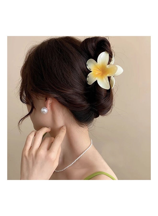 4 قطع من مشابك الشعر الزهرية، مشابك شعر قوية غير قابلة للانزلاق، إكسسوارات شعر كهدية للعطلات، إكسسوار ذيل الحصان للنساء - Image 3