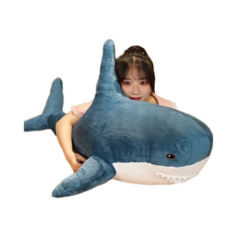 Y&D 2025 New Arrivals Trendy Large Striped Shark Plush Toy Pillow Embroidered Valentine's Day Gift for Girls Top Trending Product - Image 4