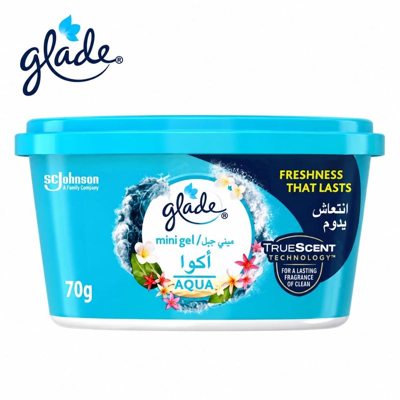 Glade Mini Gel Air Freshener Aqua Scent 70g - Image 4