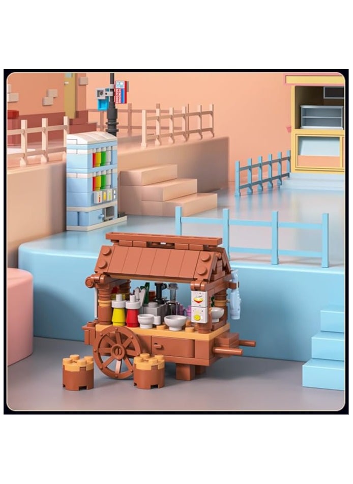 mould king Mould King 24026 City Building set, Mini building Kit Shop, Ramen shop building Kit, Street View series stacked building toy models 8+  - Image 2