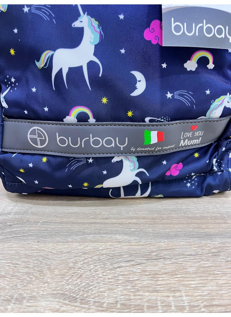 burbay Burbay Unicorn Design Diaper Backpack - Large Capacity & Practical for Mothers  - Image 5
