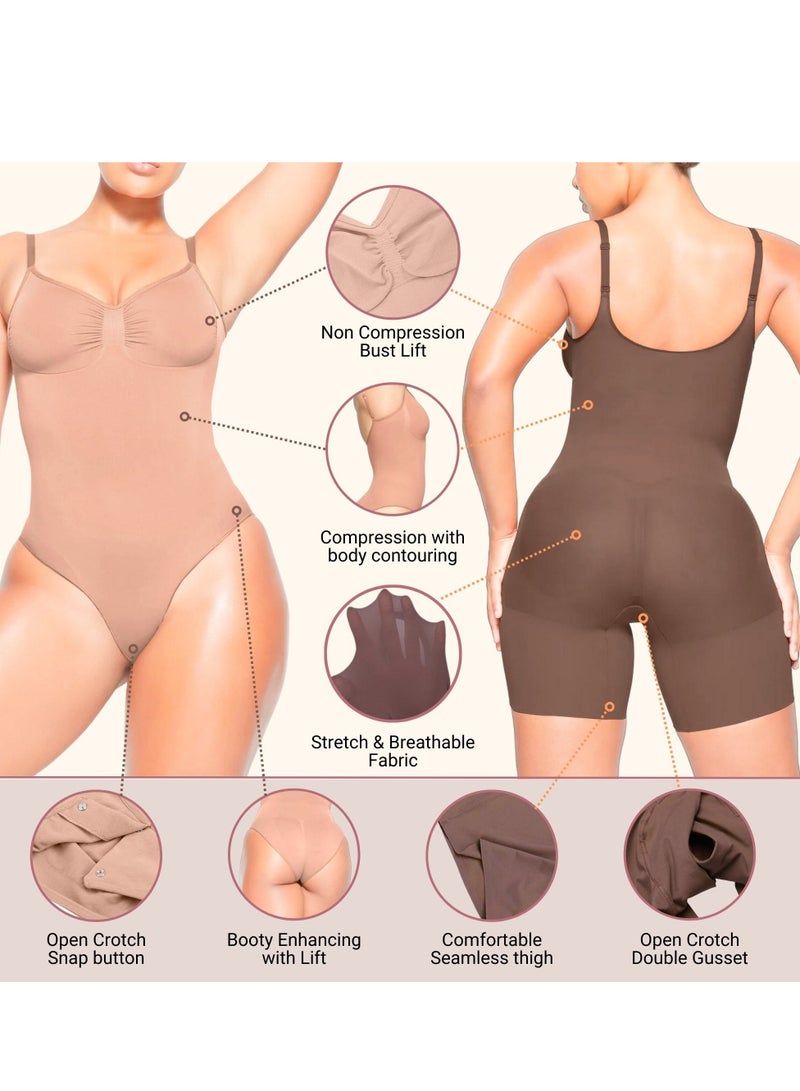 SKKULPT Shapewear Bodysuit for Women Tummy Control - Body Shaper for Women, Sculpting Tank Top Brief- Seamless Waist Slimming, Back Lifting - Image 2
