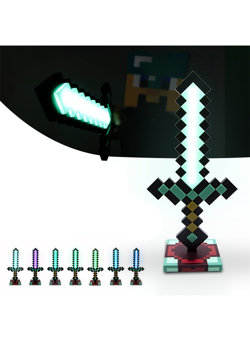 Minecraft Diamond Sword Light Handheld Night Light & Fun Minecraft Toy for Kids, Minecraft Room Decor - Image 2
