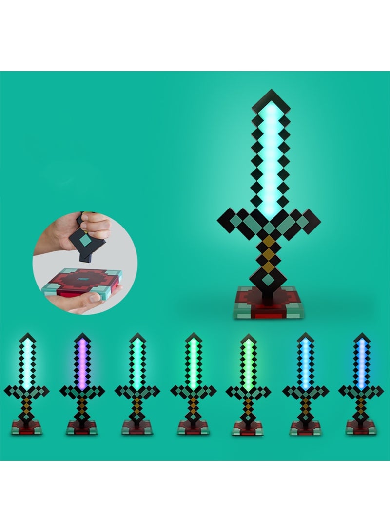 Minecraft Diamond Sword Light Handheld Night Light & Fun Minecraft Toy for Kids, Minecraft Room Decor - Image 3