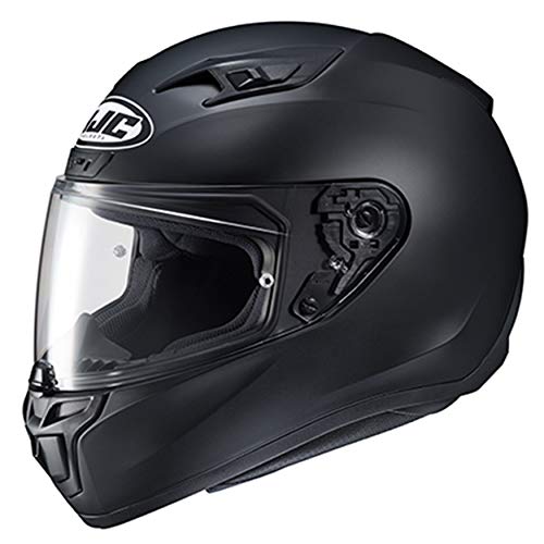 HJC i10 Solid Natural Motorcycle Helmet, DOT Approved (Semi Flat Black, Medium) - Image 1