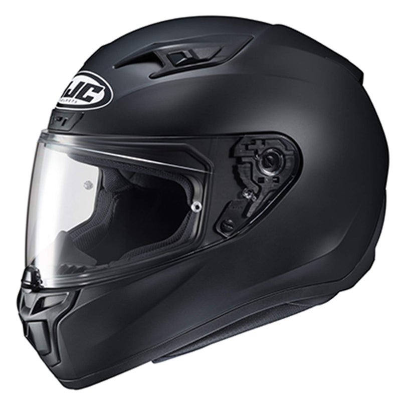 HJC i10 Solid Natural Motorcycle Helmet, DOT Approved (Semi Flat Black, Medium) - Image 5