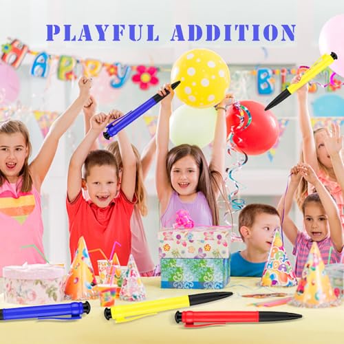 Lyforx Jumbo Pens 11.3'' - Giant Pens for Birthday Party Favors, Funny Gag Gifts - 3 Pack Red, Blue, Yellow - Image 4