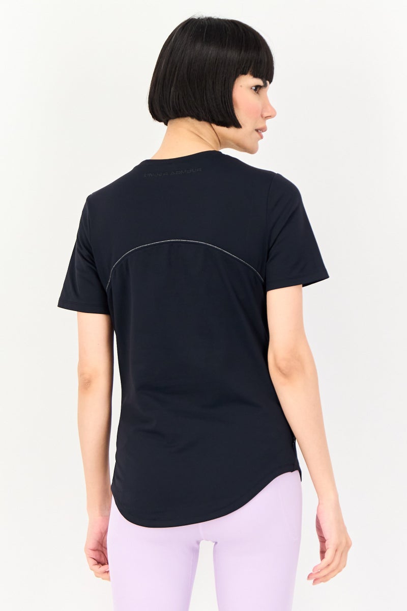 UNDER ARMOUR Women Sportswear Fit Short Sleeve Training T-Shirt, Black - Image 2