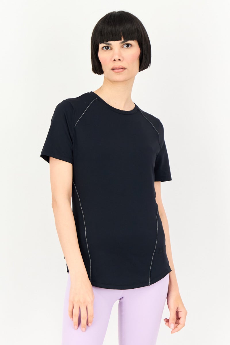 UNDER ARMOUR Women Sportswear Fit Short Sleeve Training T-Shirt, Black - Image 1