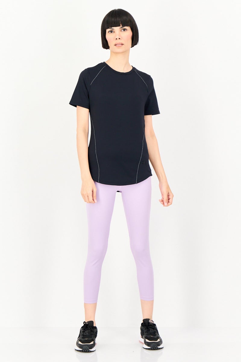 UNDER ARMOUR Women Sportswear Fit Short Sleeve Training T-Shirt, Black - Image 4