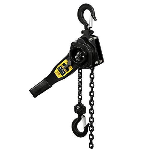 Ymachray Manual Lever Hoist Come Along 3/4 TON 1650 LBS Capacity 10FT Lift 2 Heavy Duty Hooks Commercial Grade Steel for Lifting Pulling Construction Building Garages Warehouse Automotive Machinery - Image 2