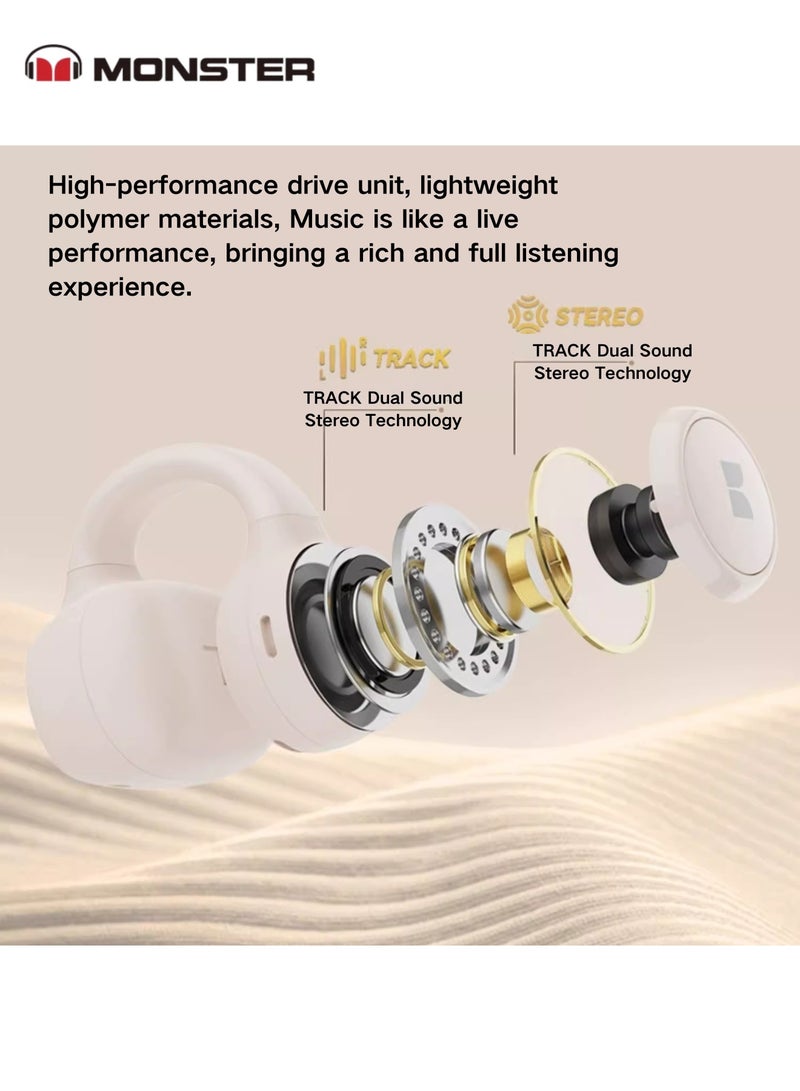 Monster XTK21 Ear Clip Bluetooth Headset – Seamless Connectivity, Hifi Sound, & 24hr Battery Life