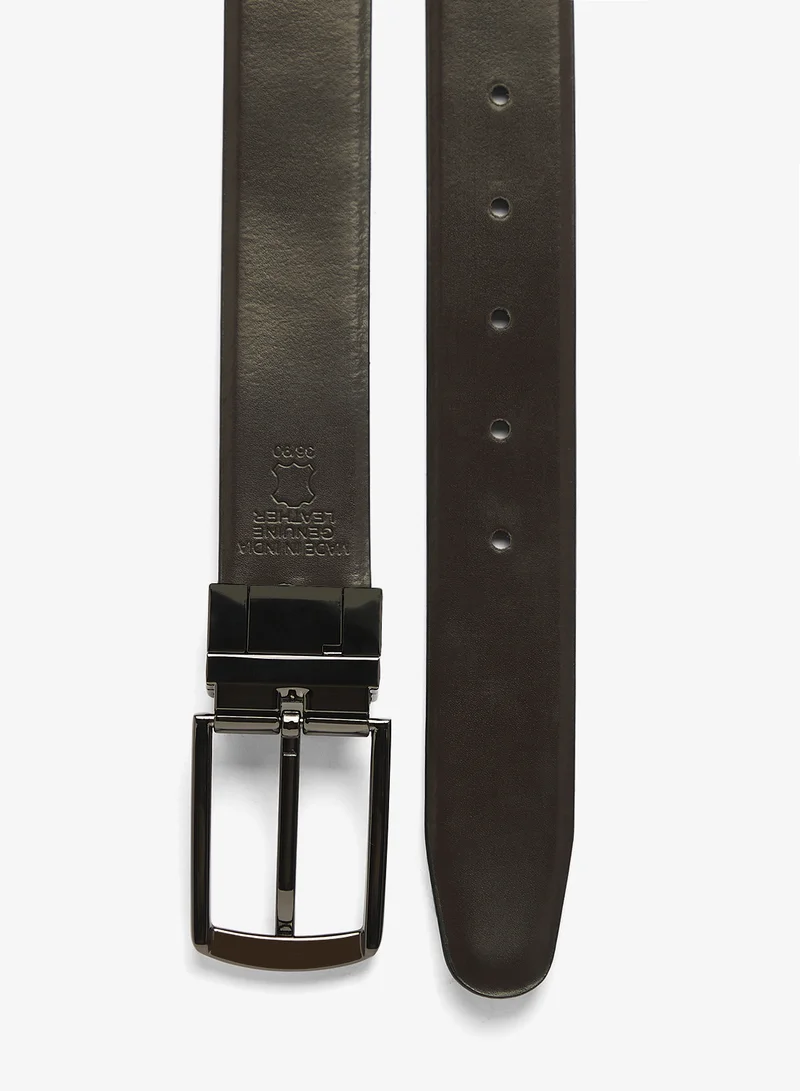 Robert Wood  Genuine Leather Reversible & Resizable Formal Belt for Men | Best Price UAE