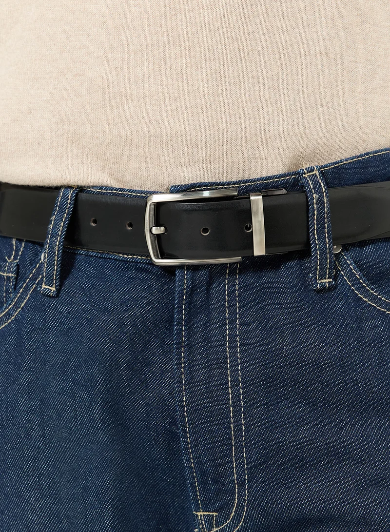 Robert Wood  Genuine Leather Reversible & Resizable Formal Belt for Men | Best Price UAE