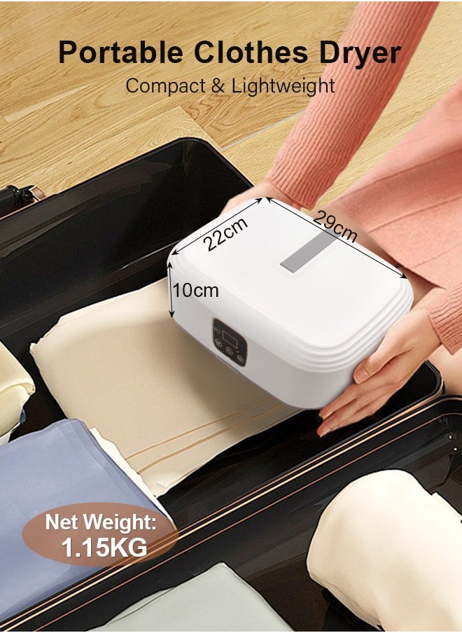 Snooe Portable Laundry Dryer, Multifunctional Electric Dryer Machine, Mini Clothes Dryer with Dryer Bag, 2 Gear Adjustable Small Dryer Machine, Foldable Compact Dryer for Delicate Garmnts  - Image 2
