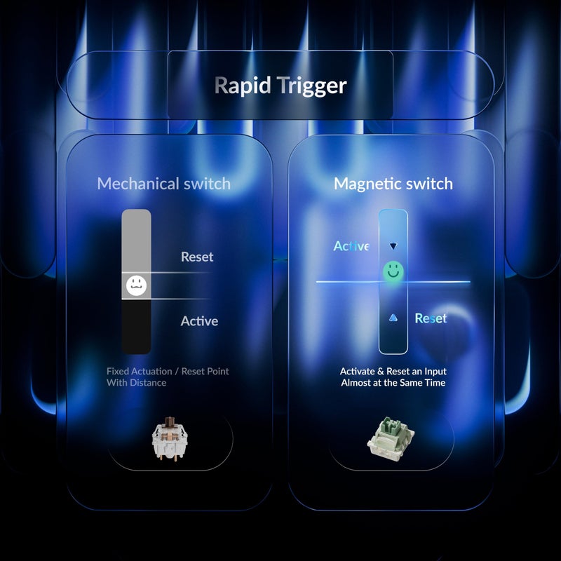 Keychron J2 HE TMR Wired Gaming Keyboard Volume Knob, 8000Hz Rapid Trigger Launcher Web with RGB Hot-Swappable Ultra-Fast Lime Magnetic Switch, Non-Shine-Through PBT for Mac Windows Linux - 75% Layout - Image 4