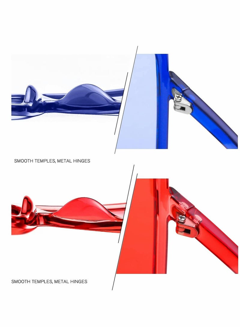 Excefore Sunglasses for Men and Women, Square Oversized Sunglasses - Image 4