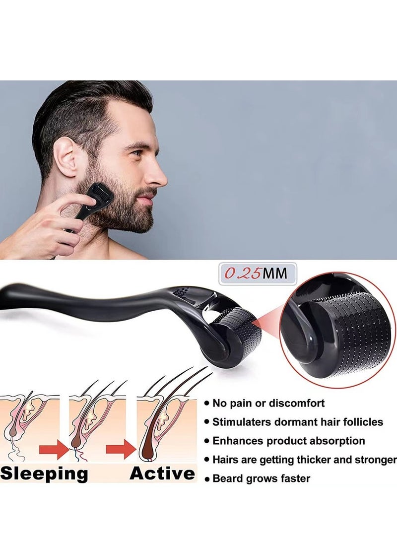 Laseta 5PCS Beard Growth Care Essential Oils Set ,Comb, Beard Growth Oil and Balm-Gifts for Men Husband Boyfriend  - Image 4