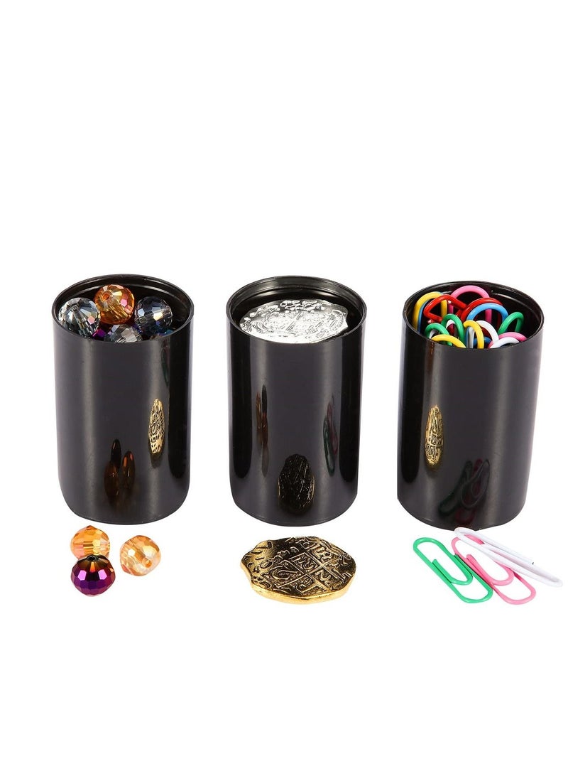 كابتن تيك Plastic Film Canister Holders, Empty 35mm Camera Reel Containers with Lids, Storage Cases for Small Accessories, Film, Keys, Coins, Art Beads, Black, 30 Pack - Image 4