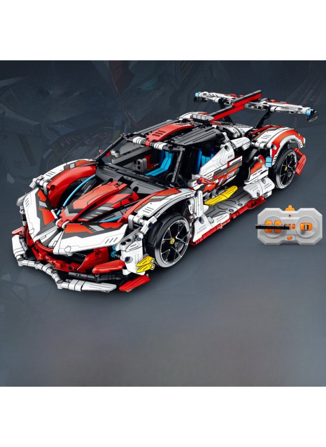 null - High Difficulty Apollo Sun God Drifting Car Model Compatible With Lego Plated Purple Building Blocks Toy From Mainland China-Color:Electroplated Silver Rambo Light Remote Control Power Group [boxed]] - Image 1