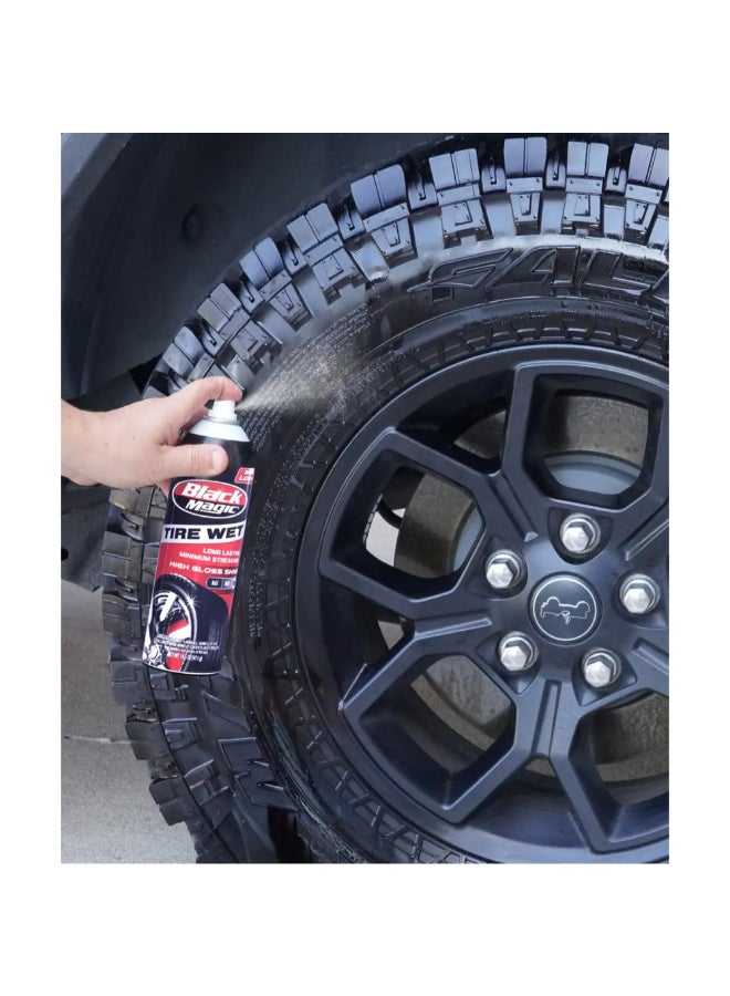 بلاك ماجيك بخاخ ملمع الإطارات لمعان عالي ورطب طويل الأمد 411 جرام BC23220 - Image 5