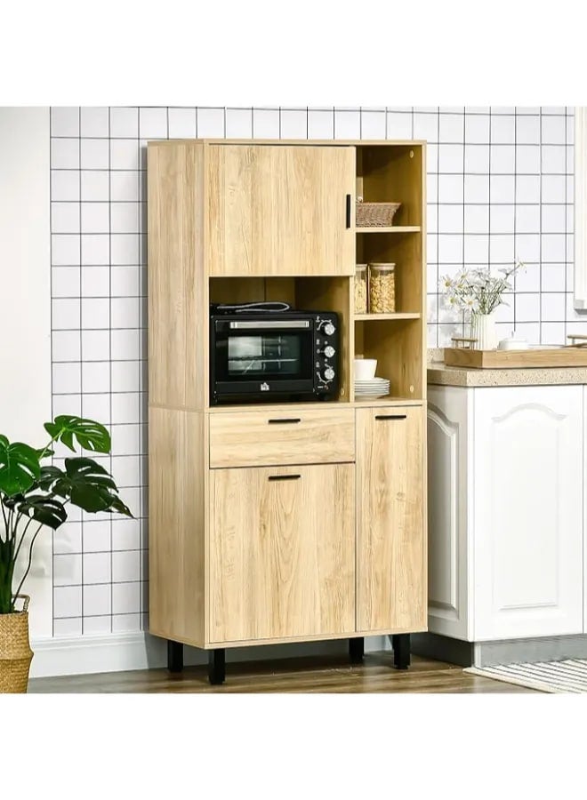 Markero Group Freestanding Kitchen Storage Cabinet with Adjustable Shelves, Double Doors, and Spacious Interior – Modern Pantry Organizer for Cookware, Appliances, and Dry Goods. - Image 1