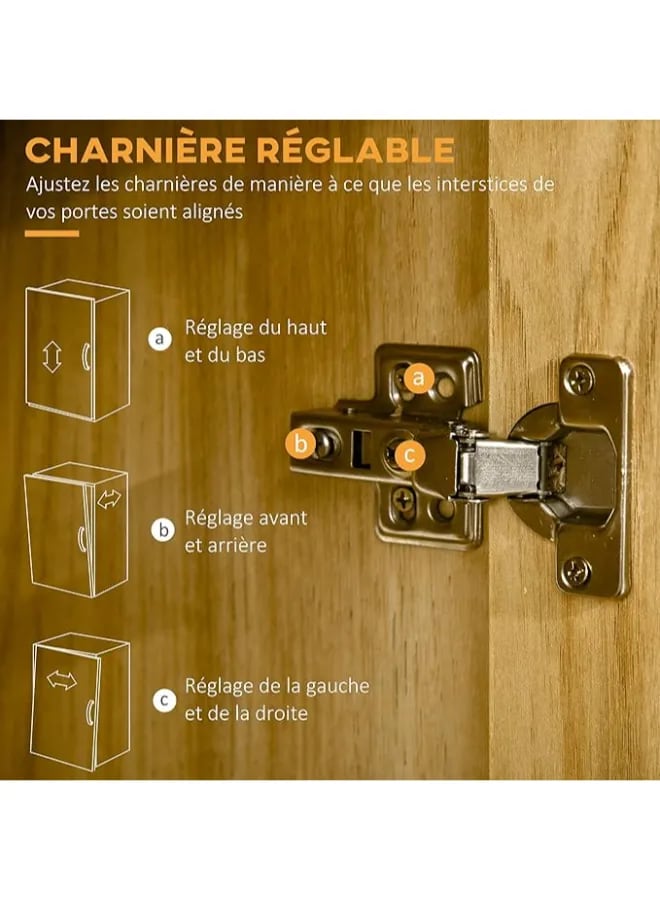 Markero Group Freestanding Kitchen Storage Cabinet with Adjustable Shelves, Double Doors, and Spacious Interior – Modern Pantry Organizer for Cookware, Appliances, and Dry Goods. - Image 4