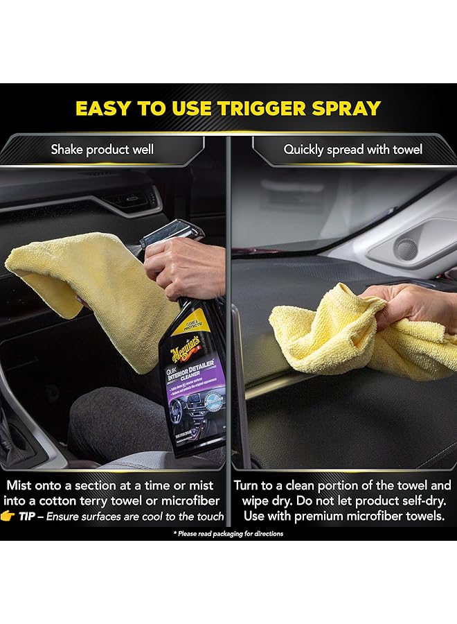 Meguiar's Quik Interior Detailer Cleaner - 24 Oz Spray Bottle - Image 5