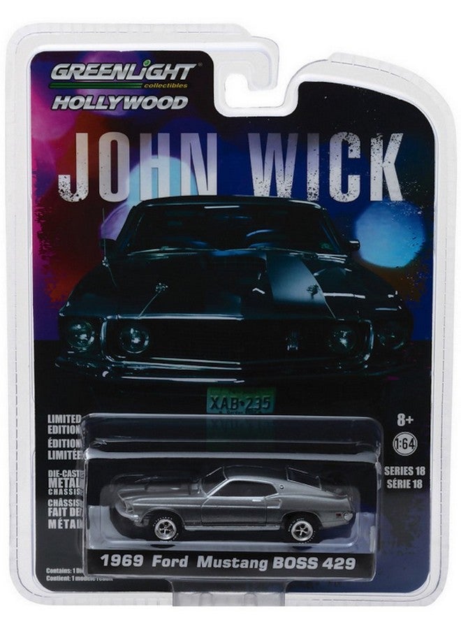 Greenlight 1/64 Hollywood Series 18 John Wick Movie (2014) 1969 Ford Mustang Boss 429 Die Cast Vehicle - Image 2