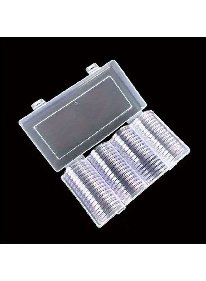 40mm 60pcs Round Coin Boxes With Storage Box Gift Collection Shell Packaging - Image 5