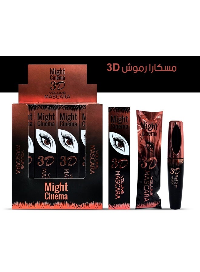 MIGHT CINEMA 3D Volume Original Mascara – Professional Eyelash Makeup for Extreme Density & Length (Faux Lash Effect) – Intense Night Black Pigment, Clump-Free Formula – Enriched with Castor Oil & Vitamin E for Intensive Care – Expert's Choice, Long-Lasting & Smudge-Proof. - Image 2