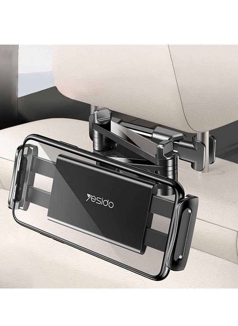 Yesido C117 Car Tablet Headrest Mount Holder For Seat 360 Degree Rotation Compatible With 4.7Inch To 12.9 Inch, Tablets/Iphone 13/Ipads/Smartphones - Image 2