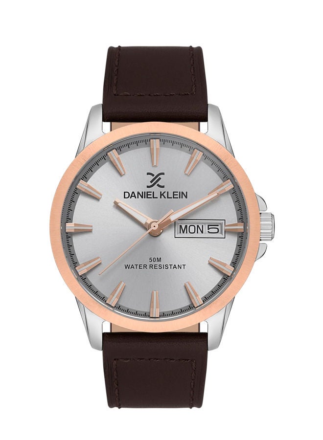 دانيل كلاين ساعة يد تناظرية من الجلد DK.1.13542-4 - Image 1