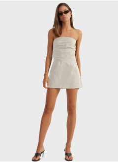 SNDYS Back Zip Bandeau Dress  - Image 4