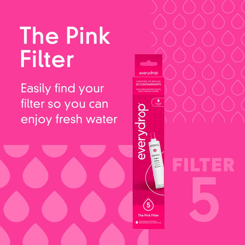 EveryDrop by Whirlpool everydropÂ® by Whirlpool Ice and Water Refrigerator Filter 5, EDR5RXD1, Single-Pack - Image 3