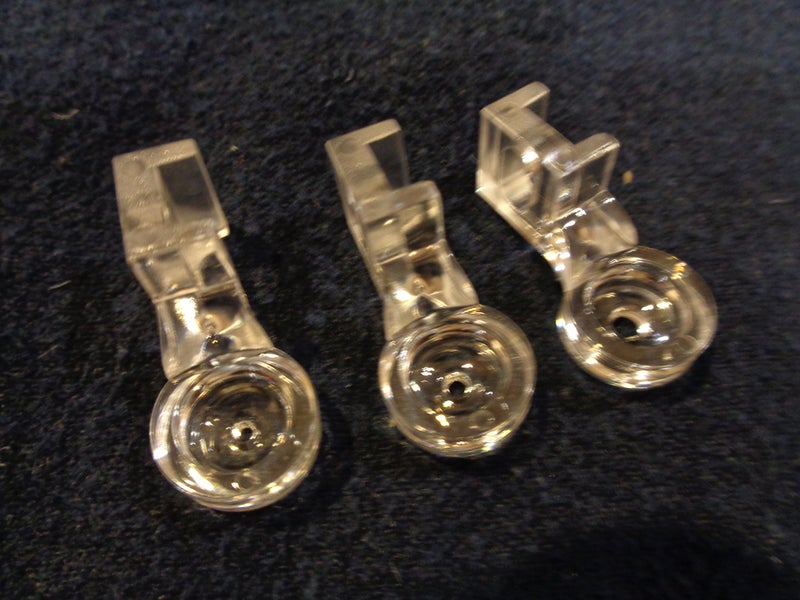 NGOSEW 3pcs Clear Couching Decorative Foot FEET Quilting Embroidery for Low Shank Machines