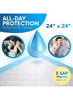 HEALQU Puppy Pads  50Count, 24X24  Advanced Leakproof Technology For Housebreaking & Training  Ultra Absorbent Puppy Pee Pads  Ideal For Dogs, Puppies, Cats  Attractant Pet Training Pads  - Image 2