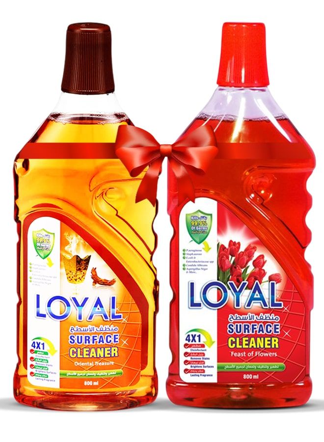 لويال منظف ​​أسطح 2 × 800 مل، مزيج من عبير الزهور والكنوز الشرقية