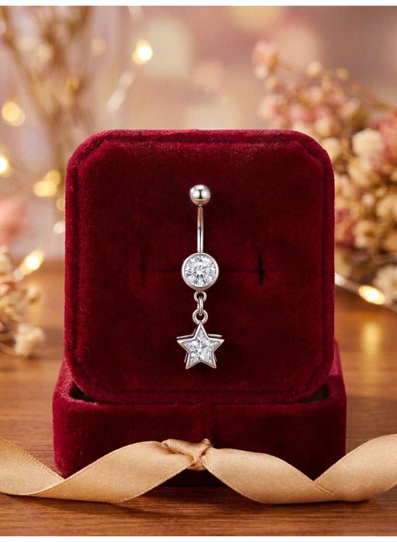 Julia Store Belly Button Rings Surgical Stee, Internally Threaded Belly Rings, 14G Belly Piercing Jewelry, Belly Button Rings, Navel Piercing Jewelry For Women Men By Julia Store - Image 2