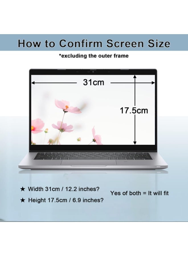 Magnetic Laptop Privacy Screen for 14 Inch 16:9, Removable Computer Screen Privacy Shield 14" Aspect Privacy Filter Screen Protector for with Hp/Huawei/Honor/ Dell/ Acer/ Asus/Lenovo Thinkpad /Xiaomi/Redmi /Envy - Image 5