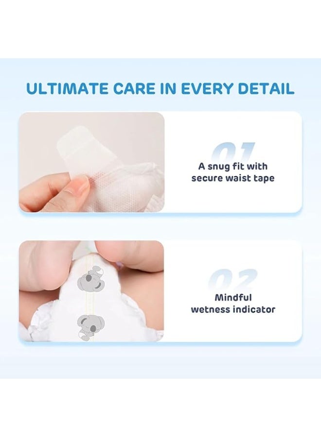 حفاضات بيبي كول بنطلون - المقاس الكبير (7–14 كجم) | 44 قطعة | جفاف لمدة 12 ساعة | حفاضات ناعمة وقابلة للتنفس | تصميم سهل السحب | المقاس 4 - Image 2