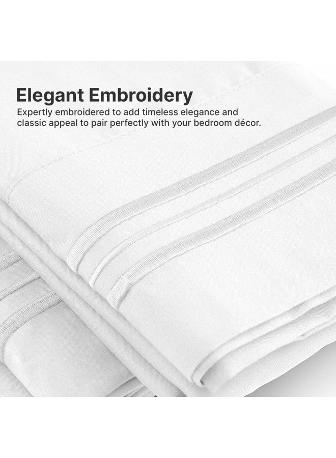 CGK Unlimited King Size Pillow Cases Set of 2 Soft, Premium Quality Pillowcase Covers Machine Washable Protectors 20x40, 20x36 & 20x48 Pillows for Sleeping 2 PC - King Size Pillow Cover Bedding  - Image 3