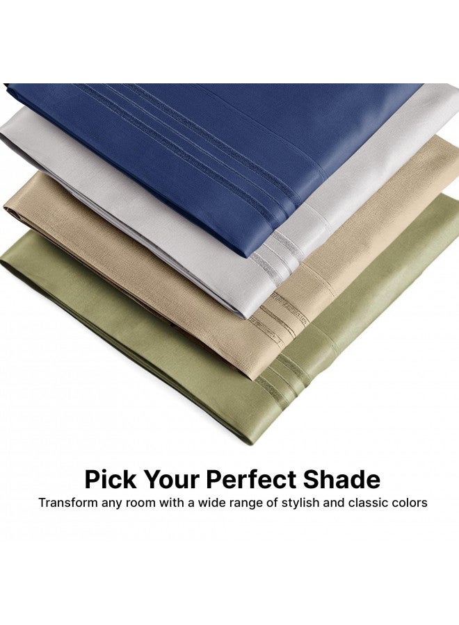 CGK Unlimited King Size Pillow Cases Set of 2 Soft, Premium Quality Pillowcase Covers Machine Washable Protectors 20x40, 20x36 & 20x48 Pillows for Sleeping 2 PC - King Size Pillow Cover Bedding  - Image 4